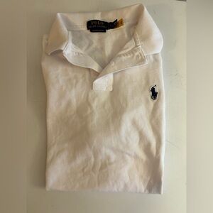 Polo Ralph Lauren White Custom Slim Fit Shirt size Large